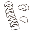 10Pcs Metal 25Mm D Ring Purse Buckles For Clothes Bag Case Strap Web Belt ME
