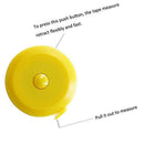12 Pack Tape Measure 150cm Push Button Retractable Sewing Measuring Tape fo