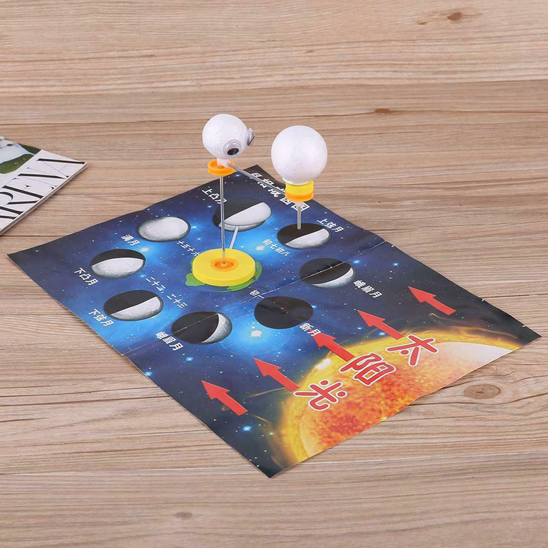 Kids DIY Moon Phase Cause Science Experiment Astronomy Training School Toys
