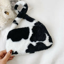 Animal Pattern Underarm Bag Women Mini Plush Shoulder Handbags Purse (13)