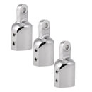 3Pcs Stainless Steel Pipe Eye End Cap Bimini Top Hardware