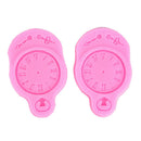 1PC Clock Silicone Molds Cupcake Fondant Decorating Tools Cookie Chocolate Mo BX