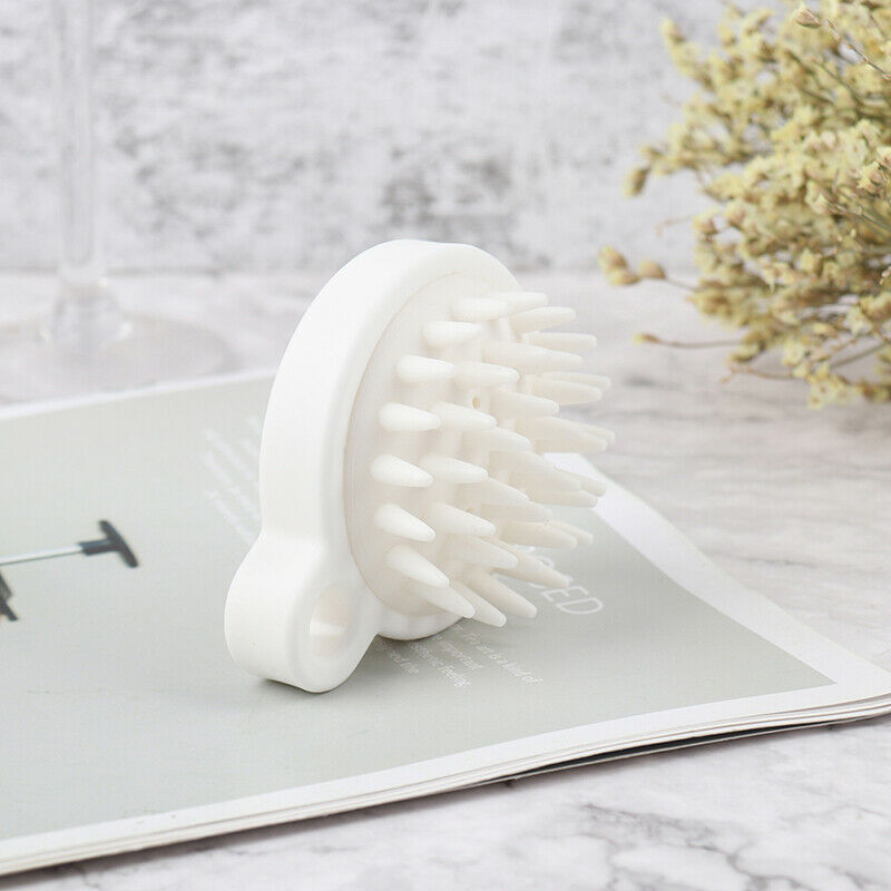Handheld Silicone Scalp Shampoo Massage Brush Washing Shower Clean Brush Bat Hn