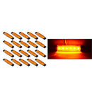 20x 3.8" Amber 6 LED Side Marker Indicator Lights Lamp Trailer 24V Yellow