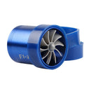 2Pcs Auto Turbocharger Dual Fan Gas Fuel Saver 2.5-2.9inch Easy installation