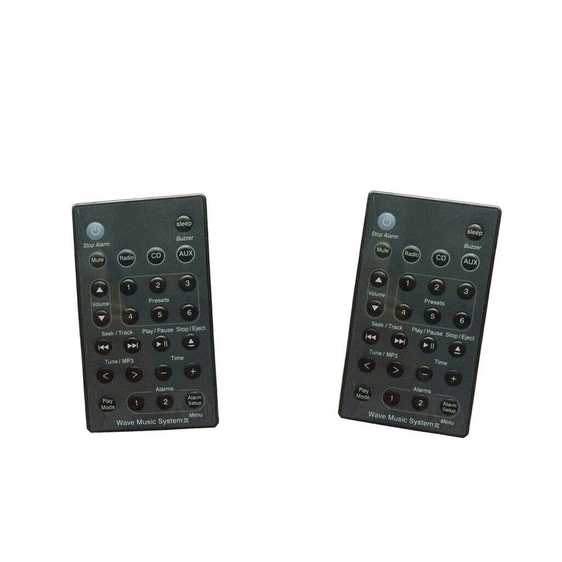 2 Piece New Remote Control Fit For B-Wave Music Radio System I II III IV