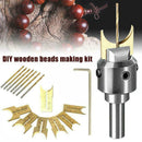 16Pcs/Set Wooden Bead Maker Beads Drill Bit Mill Cutter Multi Woodwork Set