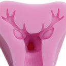 Christmas Deer Head Silicone Cake Chocolate Fondant Mould Baking Decor Tool 3c