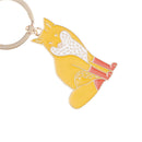 1Pc Cute Animal Keychain Black Cat Bear Fox Keychain Pet Jewelry Key`Accessor ME