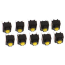 10pcs Mute Button 6*6*7.3mm Silent Switch Micro Mouse Button SwitchSA3C