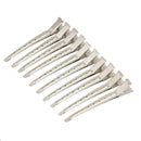 10pcs Hair Clips Hair Stainless Steel Hairdressing Sectioning Clips Clamp A