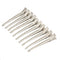 10pcs Hair Clips Hair Stainless Steel Hairdressing Sectioning Clips Clamp A