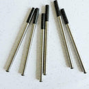 5pcs 111mm Roller Ball Pen Refills Black Ink Student Stationery A9I2 Supp O A4S6