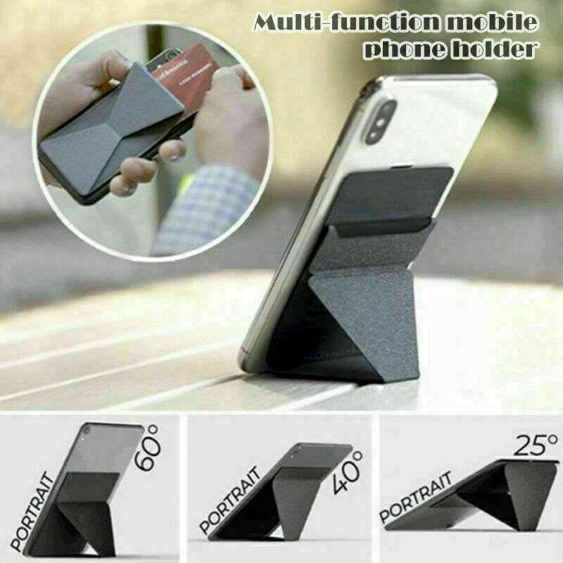 Invisible Paper-thin Magnetic Universal Micro Wallet Phone Holder Stand H7W P4P2