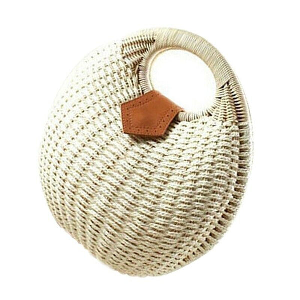 Snail's Nest Tote Handbag Summer Beach Bags Woman Straw Bags Women's Handba V7L4