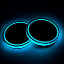 Car Led Light Water Bottle Mat Coaster Anti-Slip Colorful Light Coaster Cha