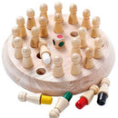 Wooden Memory Match Stick Chess Game Fun Block Board G Gw