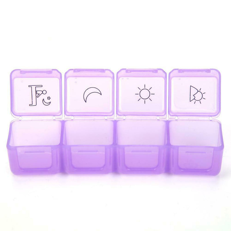 28 Grid 7 Days Pill Box Case Weekly Medicine Organizer Travel Tablet Storage Box