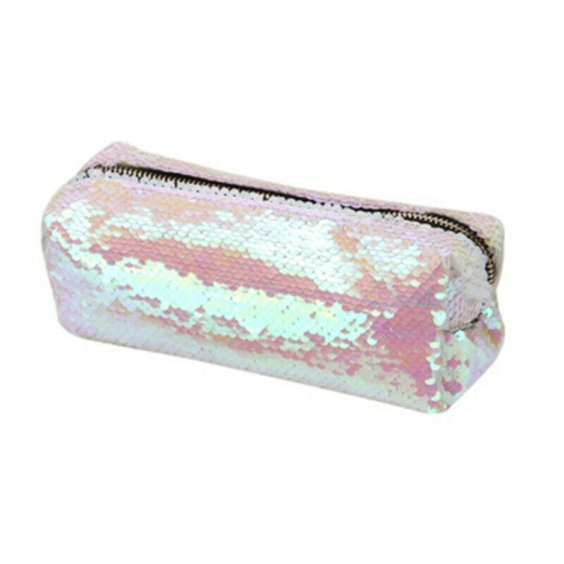 DIY Double Color Sequins Glitter Handbag Pencil Case Cosmetic Bag Makeup Po A6J8