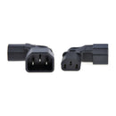 C13 Male to C14 Female 90Degree Left Angled Power Adapter Converter Connector YS