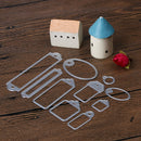 10 Pcs Labels Hollow Out Template DIY Cutting Dies Album Decor Paper A