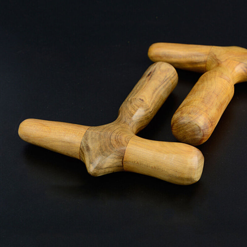 1X Massage Health Body Reflexology Relaxation Wood Wooden Stick Too 3c