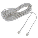 9M 30ft RJ11 6P2C Modular Telephone Phone Cables Wire White M9L1