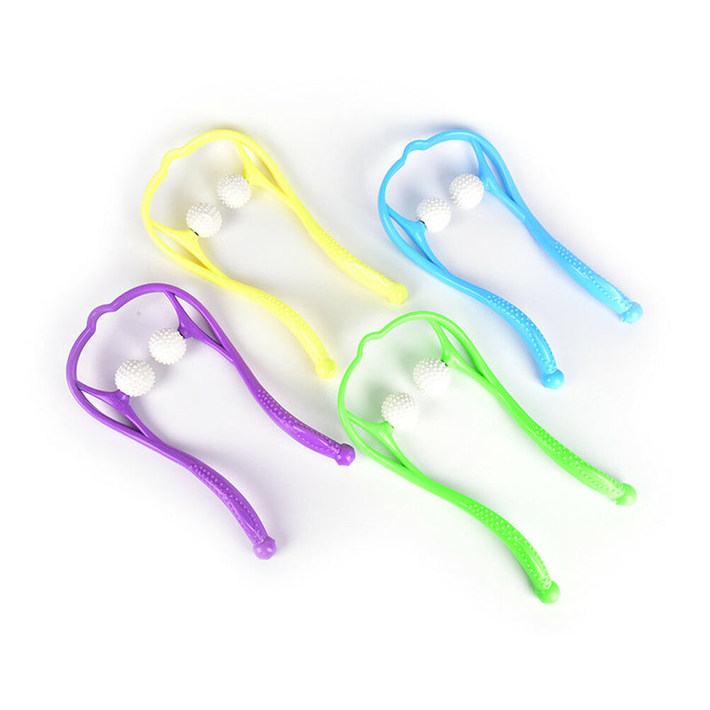 New Comfortable Neck Massager Roller Shoulder Back Pain Ball Self-massage Bj