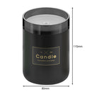 280ML Desk Candle Humidifier USB Mute Mist Maker with Ambient Light (Black)