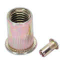 300Pcs/Set Chrome-Plated Vertical Rivet Nut Nut Configuration M3/4/5/6/8/10