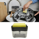 2pcs Kitchen Dish Soap Dispenser and  Sponge Holder Soap Caddy Rust proof