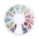 300 PCS 3mm Star Crystal Nail Art Decorations Glitter Rhinestone Wheel S2P9