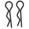 1/12th RC Buggy Bodyshell Clip Pins 150x Black for Vehicle Models Body Shell