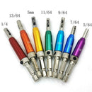 16Pcs Door Self-Centering Hinge Drill Bit Set Hinge Tapper Screw with Wrenc