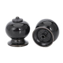 5 x Fashion Round Ceramic Kitchen Cabinet Drawer Door Handles (Black) S3J6
