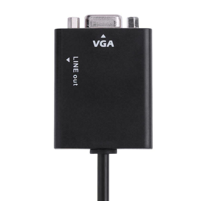 HDMI Male to VGA Male 1080P HDTV Video Converter Adapter with Audio Cable A