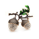 Rhinestone Pine Tower Brooches Women'S Alloy Plants Weddings Banquet Party