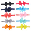 10pcs Elastic Baby Headdress Kids Hair Band Girls Bow Newborn Headband Random