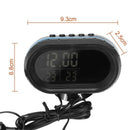 Car Thermometer Digital Clock DC12-24V Automobile Clock LED Lighted Auto Du