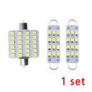 1 Set Car Interior Map Dome Light Lamps 12V 6000K White LED Bulb Car Accessories