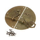 Chinese Ancient Door Knocking Pull Lock Latch Cabinet Furniture with Screws