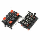 2Pcs 64x40x20mm 8 Positions Push in Jack Spring Load Speaker Terminals I2B3