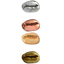 4pcs Button Badge Coffee Bean Design Brooch Collar Lapel Ornaments Jewelry