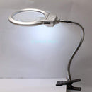 LED Large Lens Lighted Lamp Top Desk 2x 5x Magnifier Magnifying Glass With EMC