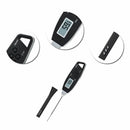 Black Foldable Digital Food Kitchen Cooking Meat BBQ Grill Thermometer To BZA
