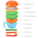 12pcs/Set Baby Food Grinding Bowl Supplement Scissors Spoon Fruit Processor