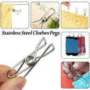 10 Pcs Stainless Steel Wire Clip Clothes Pins, Multi-Function Clip, Utility