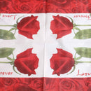 20Pcs rose wedding paper napkins for decoupage wedding decoration supplies TEUS