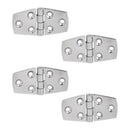 Qty(4 Pieces) Solid 316 Stainl Steel Boat Door Cabin Stamp Strap Hinge 76x38mm