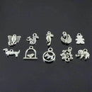 Animal Charms, Wholesale Bulk 100 Pack Mixed Tibetan Pendant Charms for Jew